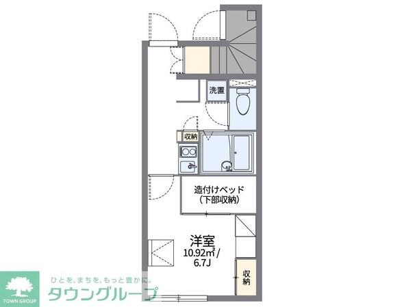 レオパレス鶴羽の物件間取画像